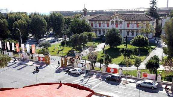 Vista principal de la entrada de La Térmica, donde se ubicarán las aulas.
