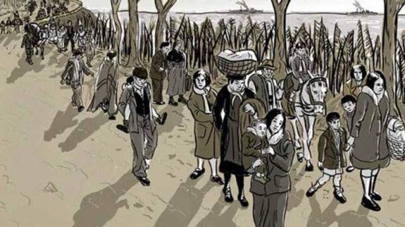 Viñeta de 'Paseo de los canadienses'.