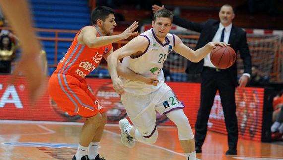 Adam Waczynski , en el partido de anoche
