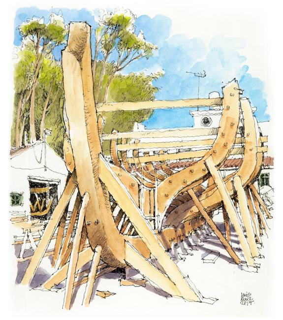 Málaga a trazos: Tras la tapia de Nereo