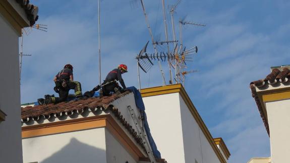 La vivienda afectada