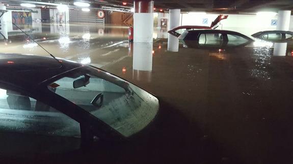 Imagen del parking de la plaza de la Marina. 