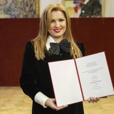 La cantante soprano ruso-austriaca Anna Netrebko