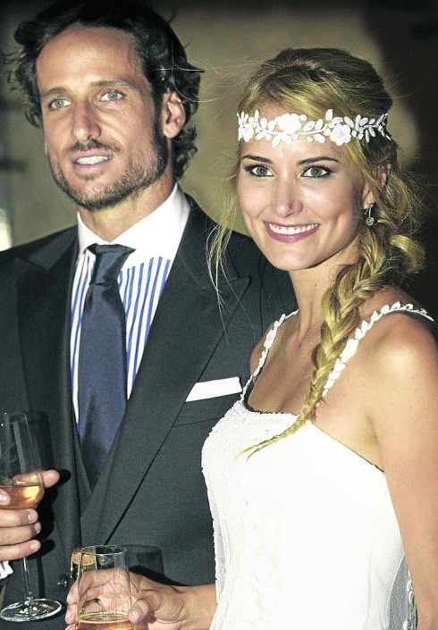 Feliciano y Alba, el día de su boda, el 17 de julio de 2015. 