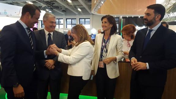 Susana Díaz, esta mañana en la ITB. 