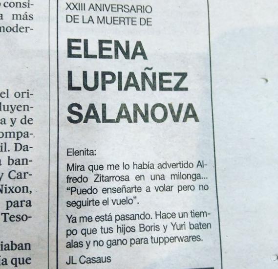 Las esquelas a Elenita, el viudo que cada 21 de marzo dedica unas palabras a su mujer fallecida