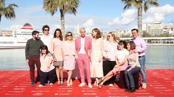 El equipo de ‘Pieles’, en la presentación de la película.