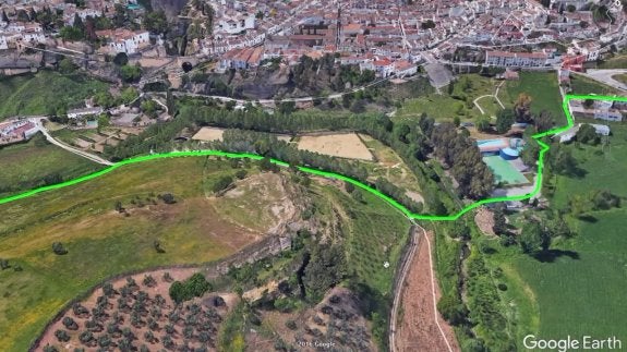 El recorrido sería de alrededor de un kilómetro.  sur