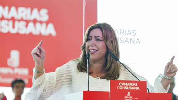 Susana Díaz, en Santa Cruz de Tenerife