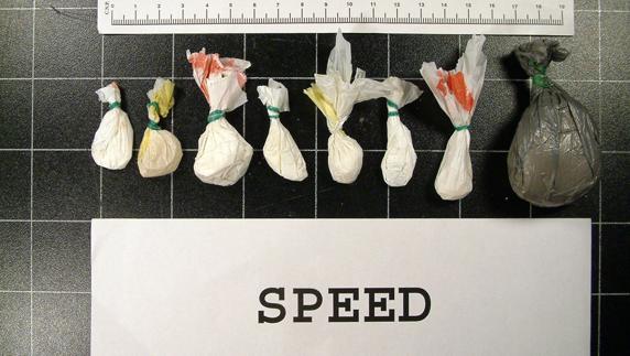 Speed, droga aprehendida en una imagen de archivo.