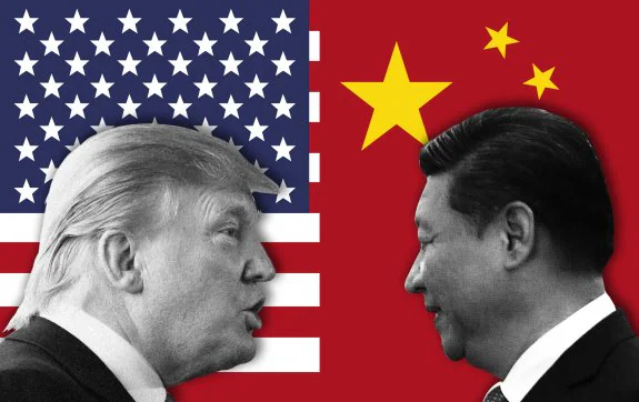 El presidente de Estados Unidos, Donald Trump, y su homólogo chino, Xi Jinping. :: r. c.