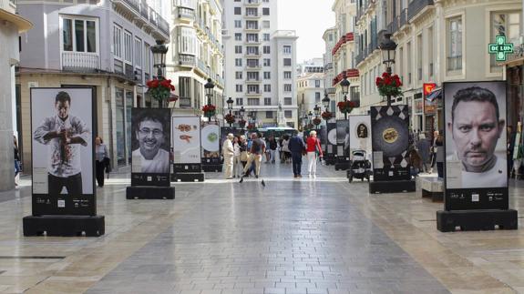 Andoni Luis Aduriz y Albert Adrià, entre los protagonistas de la muestra en la calle Larios. 