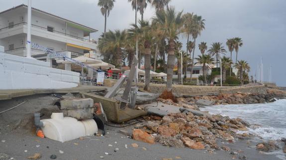 Playa de la Torrecilla, en Nerja.