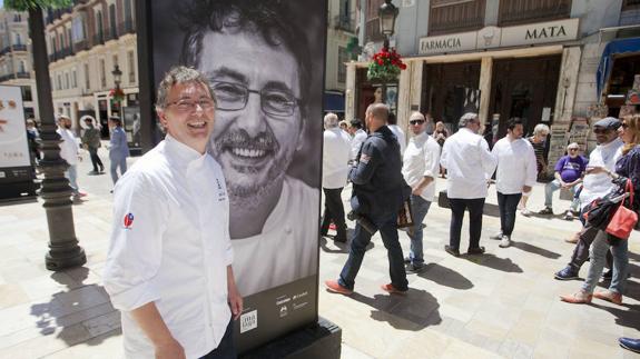 Aduriz, en la calle Larios. 