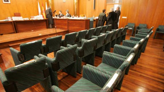 Sala de vistas de la Audiencia de Cantabria 