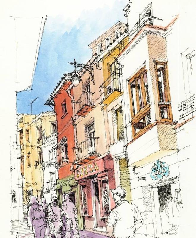'Málaga a trazos'. El reducto de calle san Juan