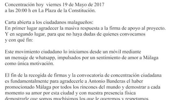 «Vamos a concentrarnos para que Banderas reconsidere su postura»