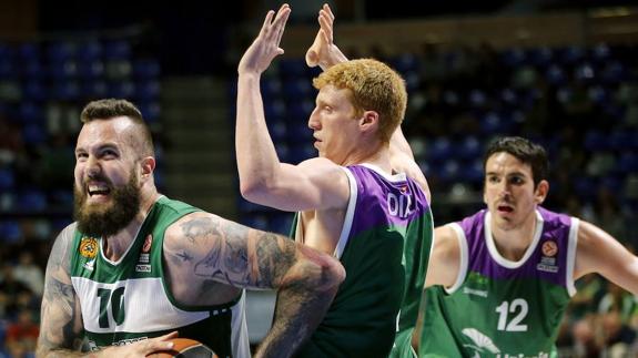 Alberto Díaz y Carlos Suárez, en un partido de Euroliga de la temporada pasada