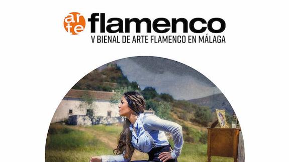 Isabel Guerrero actúa durante la V Bienal de Arte.