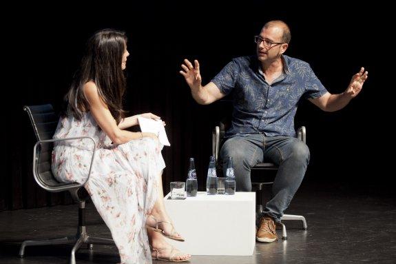 El director Paco Cabezas durante el ScreenTV Málaga. :: álvaro cabrera