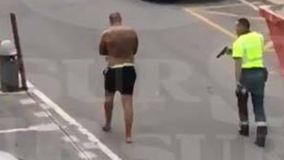 Momento de una de las detenciones. 