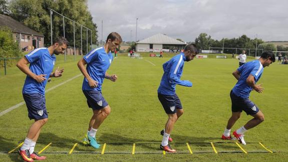 Kuzmanovic, Llorente, Santos y Chory Castro, en la pasada pretemporada.
