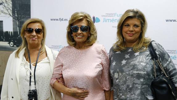 Imagen de archivo de la salida de María Teresa Campos del hospital.