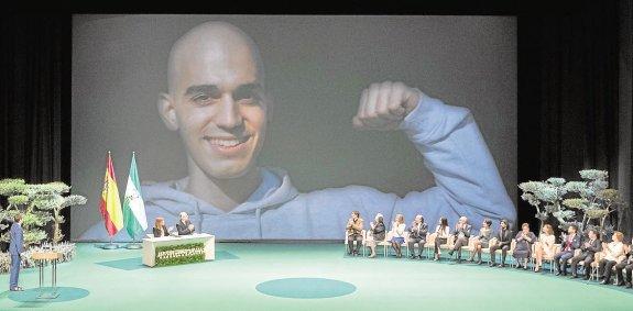 La foto del marbellí, durante el acto de entrega de las Medallas de Andalucía el pasado 28 de febrero.