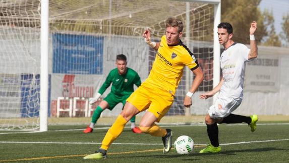 Wojcik, en una acción del duelo de ida.