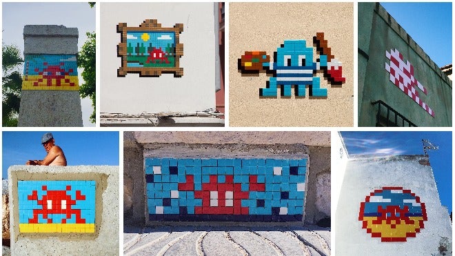 ¿Qué obras de Invader en Málaga va a retirar el Ayuntamiento? Descúbrelo en este mapa