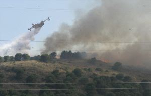 El primer incendio del verano calcina 35 hectáreas y obliga a desalojar un hotel en Coín