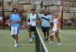 PRO-AM. A la derecha, la pareja ganadora, Navarro-Jean. / SUR