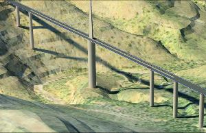 RECREACIÓN. El trazado contará con 26 viaductos en sus 33 kilómetros de longitud. / SUR