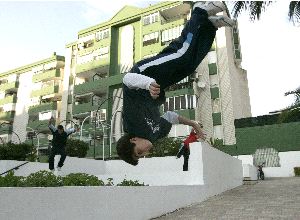 Un gimnasio callejero