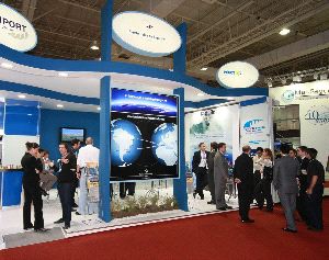 PRESENTACIÓN. Stand del Puerto Bahía de Algeciras en la feria Intermodal South America. / SUR