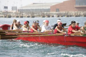 Remar en la misma dirección