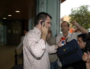 EL AVAL. Julio Yagüe, hermano de                                     la ex alcaldesa, a su salida de los juzgados de Marbella. / JOSELE-LANZA