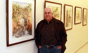 EXPOSICIÓN. La obra del melillense Eduardo Morillas se expondrá hasta el día 22 en el Real Club Marítimo. /SUR