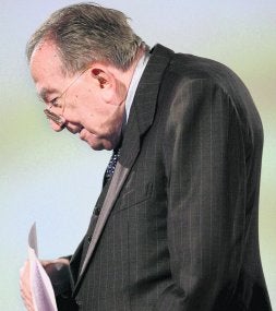 Andreotti, tras participar en un acto sobre la Biblia. / EFE