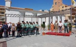 El acto se desarrolló ayer en la plaza Juan Aguilar.