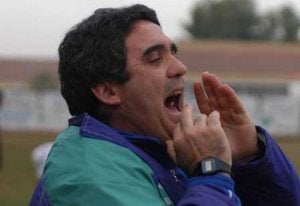 El técnico del Pozoblanco, Rafael Carrasco. /SUR ARCHIVO