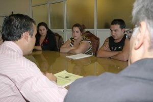 Reunión con el alcalde.
