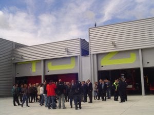 Responsables de Cepsa, así como autoridades municipales sanroqueñas, y directores de medios de comunicación de la comarca asistieron ayer al acto de inauguración. ::
SUR