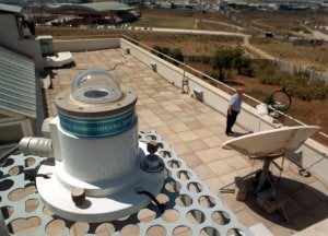 Sistemas de medición instalados en la sede de la Agencia Estatal de Meteorología en Málaga. ::                             CARLOS MORET