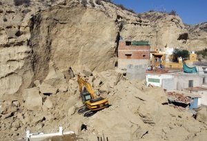 Estado en el que quedaron las viviendas derruidas a causa de la avalancha. ::
R. C.
