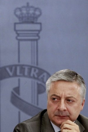 Blanco, en una de sus últimas intervenciones públicas. ::
J. LIZÓN / EFE