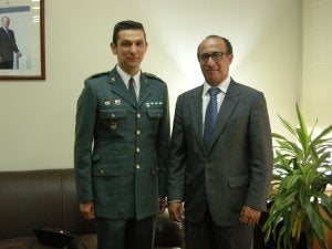 El Barkani recibe al nuevo comandante de la Guardia Civil