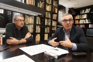 Luis Puelles y José Lebrero desgranan algunas de las claves del proyecto. ::                             CARLOS MORET