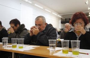 Los asistentes a la cata popular conocieron los distintos atributos del aceite. ::
ÁLVARO CABRERA