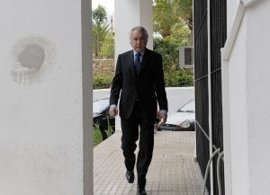 Pedro Román, en los juzgados de Marbella. ::
Josele-Lanza